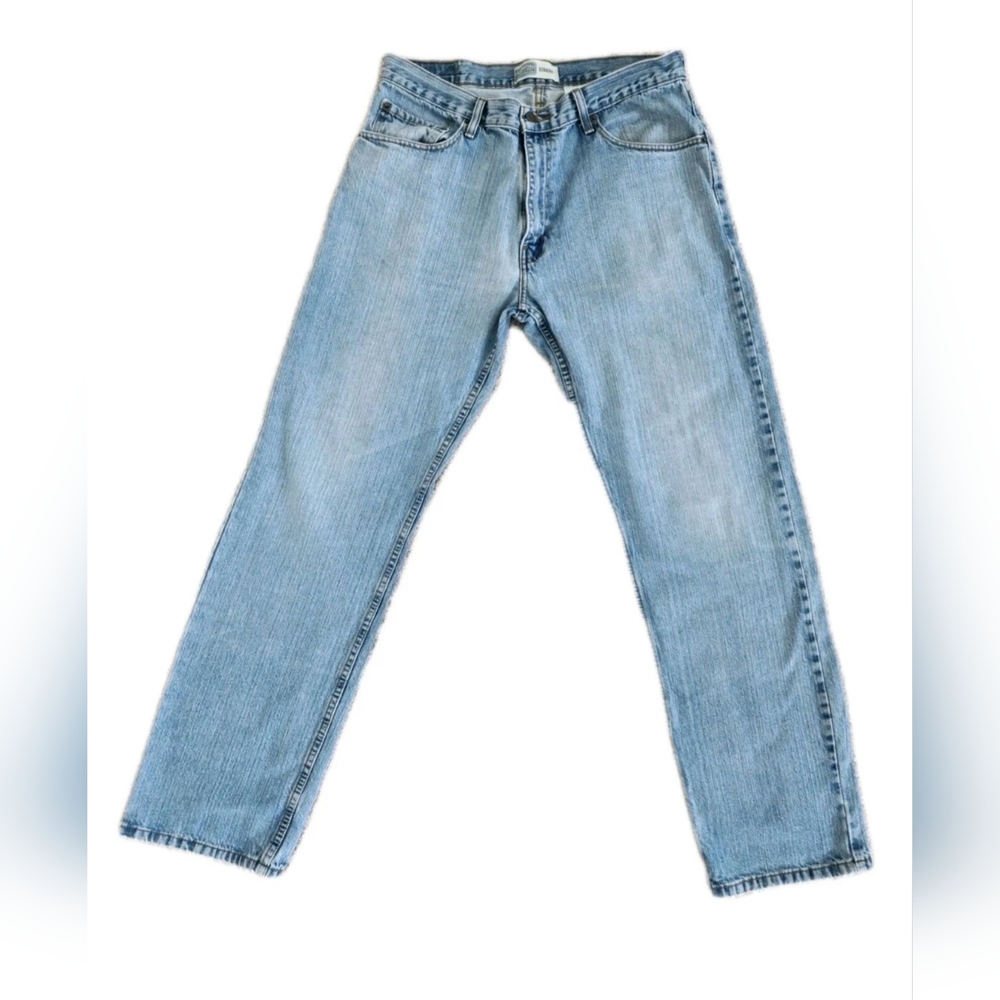 Men's 559 Levi Signature 34 x 34 Straight Leg Relaxed Fit Denim Jean